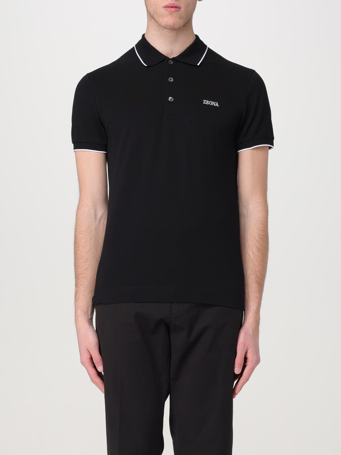 ZEGNA POLO: Polo herren Zegna, Schwarz - Img 1