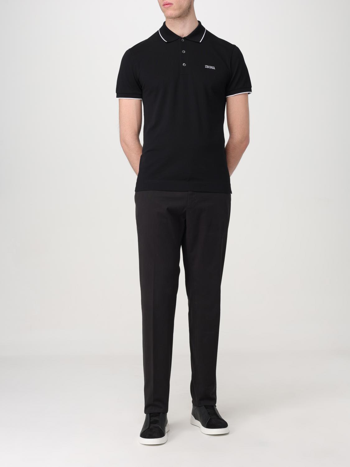 ZEGNA POLO: Polo herren Zegna, Schwarz - Img 2