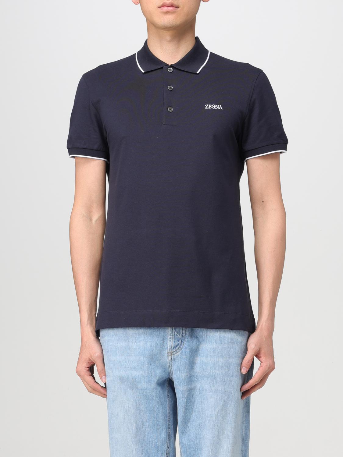 ZEGNA POLO: Polo hombre Zegna, Azul Oscuro - Img 1