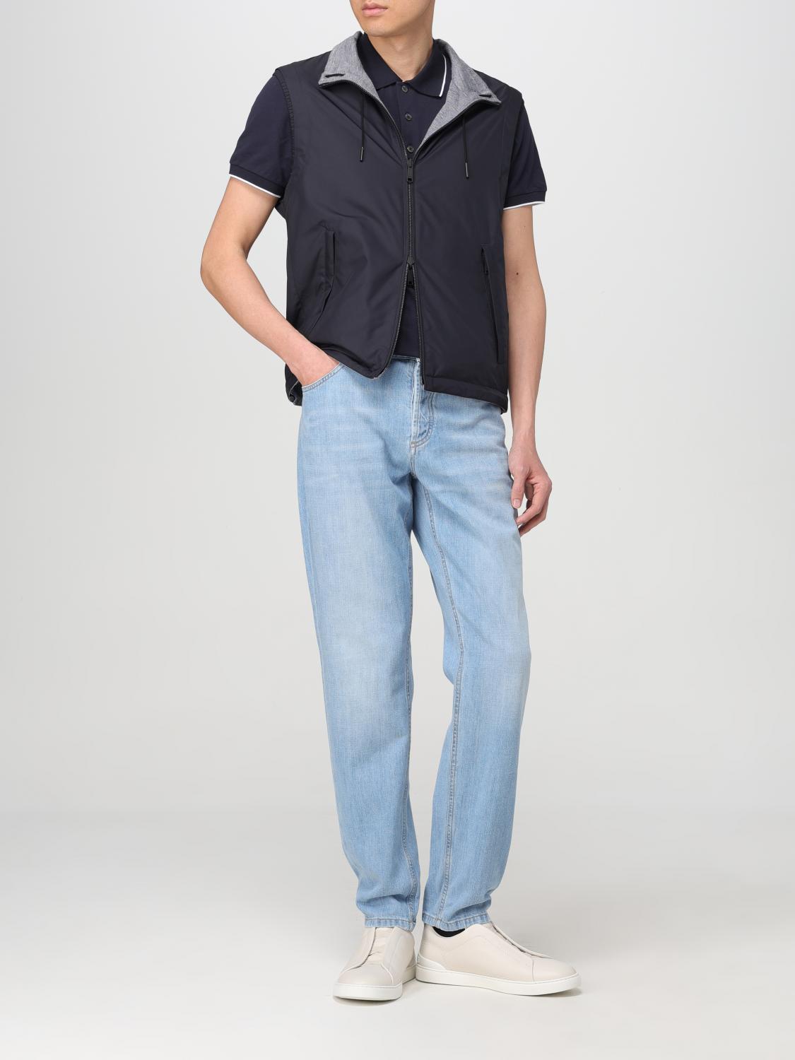 ZEGNA POLO: Polo hombre Zegna, Azul Oscuro - Img 2