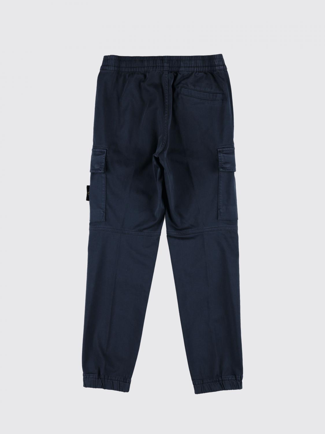 STONE ISLAND JUNIOR HOSE: Hose kinder Stone Island Junior, Blau - Img 2