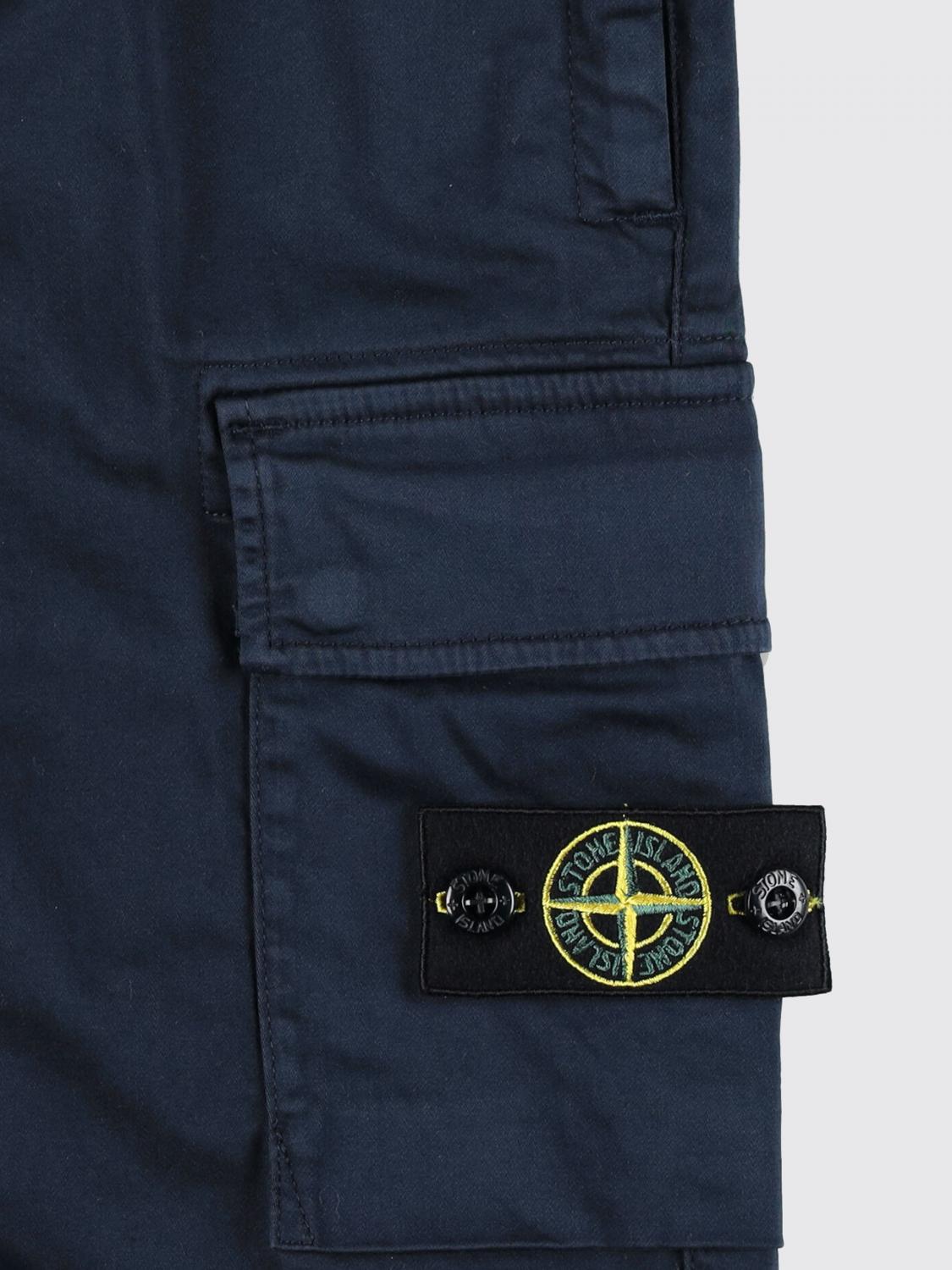 STONE ISLAND JUNIOR HOSE: Hose kinder Stone Island Junior, Blau - Img 3
