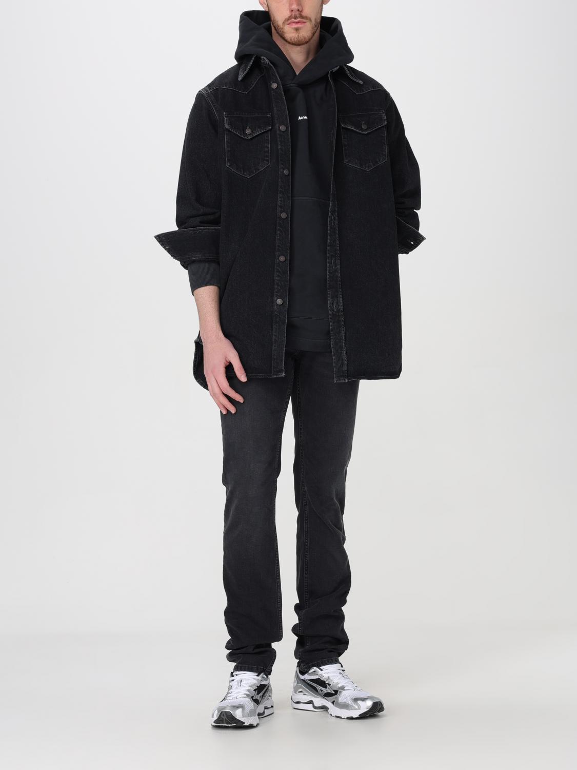 ACNE STUDIOS 牛仔裤: 牛仔裤 男士 Acne Studios, 黑色 - Img 2