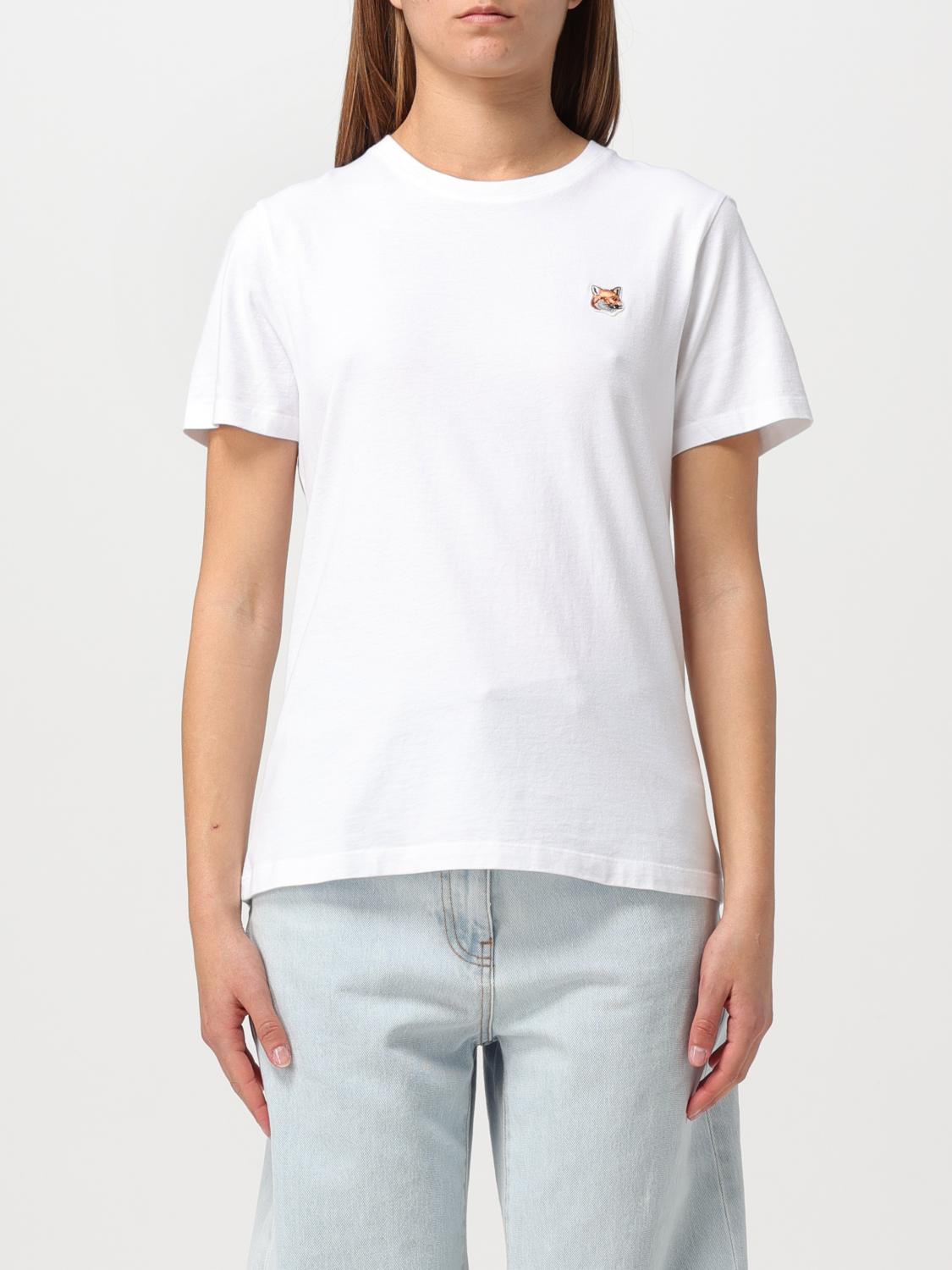 MAISON KITSUNÉ: T-shirt woman - White | Maison Kitsuné t