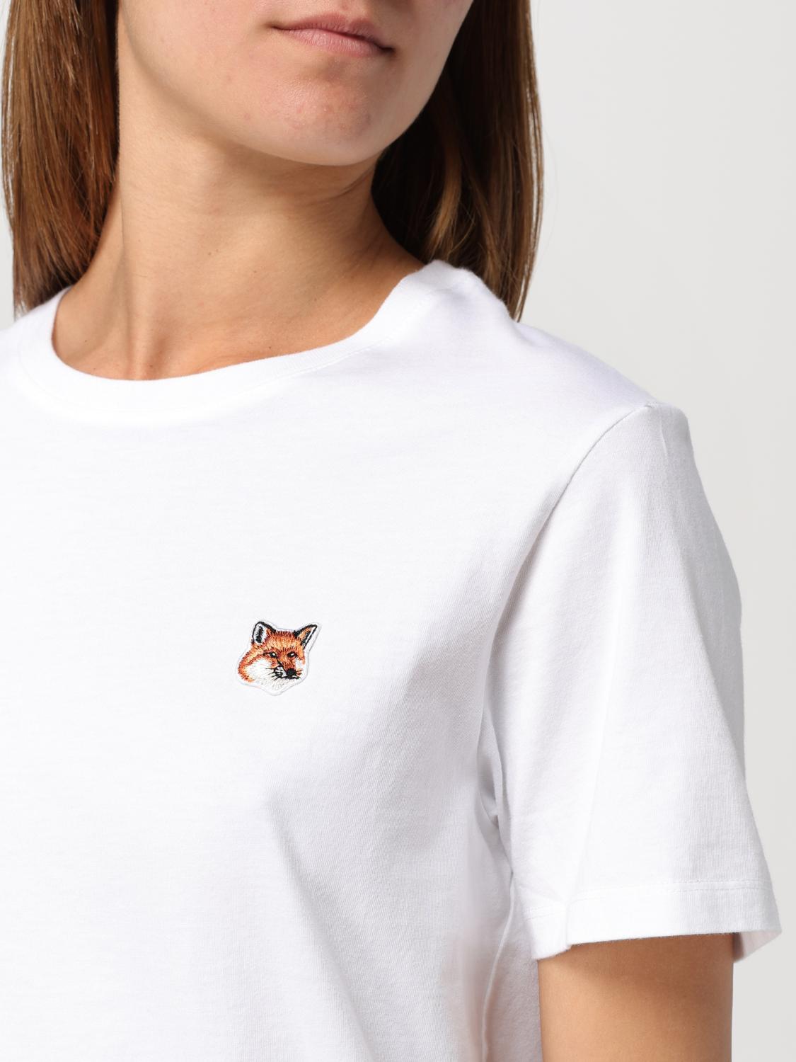 MAISON KITSUNÉ: T-shirt woman - White | Maison Kitsuné t
