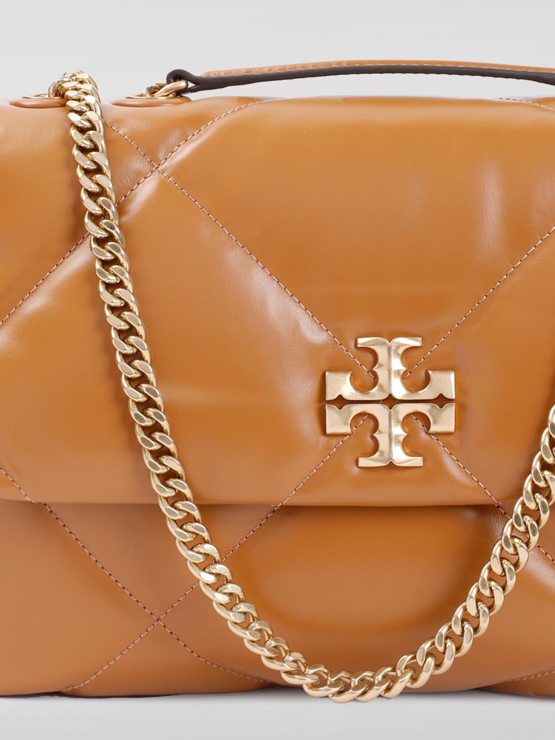 TORY BURCH BORSA A SPALLA: Borsa Kira Diamond Tory Burch in pelle matelassé, Bruciato - Img 3