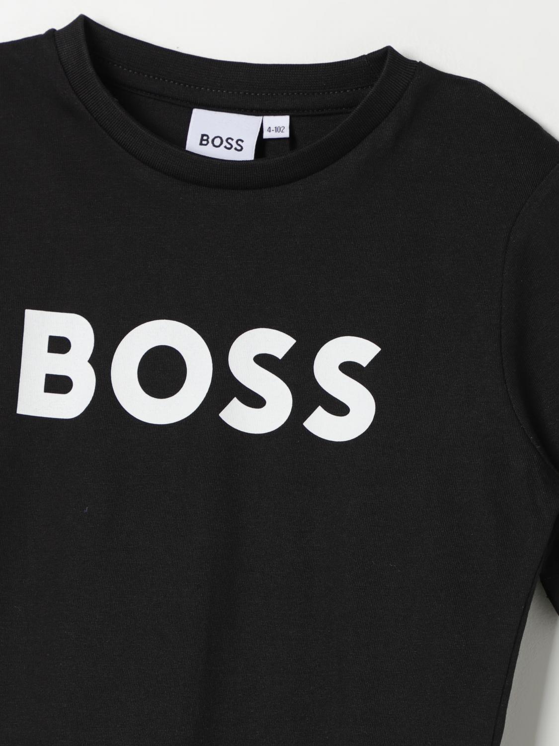 BOSS T恤: T恤 儿童 Boss Kidswear, 黑色 - Img 3