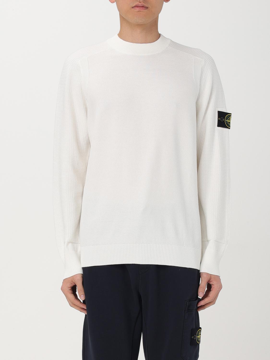 Stone Island Sweater men - White | 536B4 | GIGLIO.COM