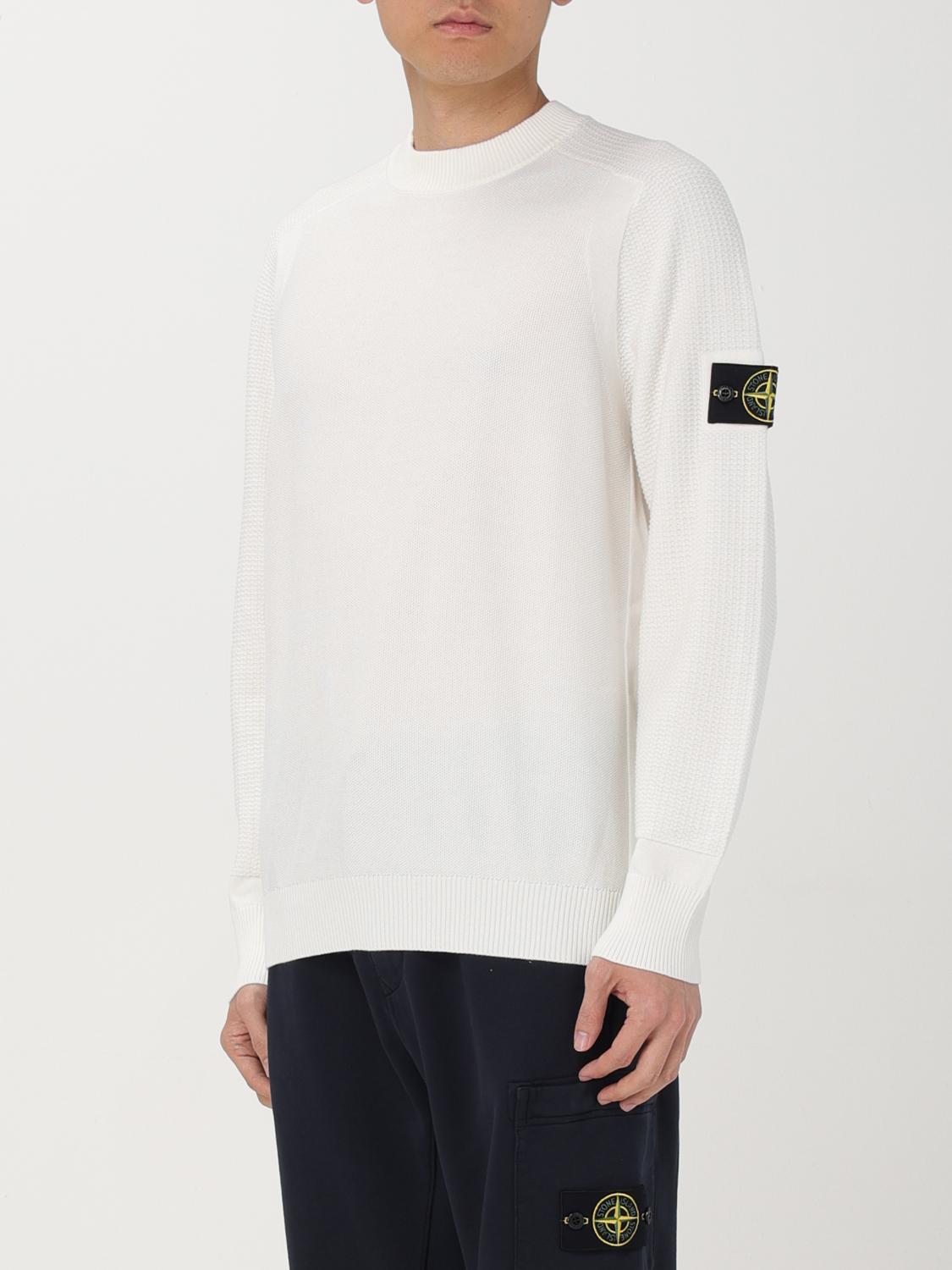 Stone Island Sweater men - White | 536B4 | GIGLIO.COM