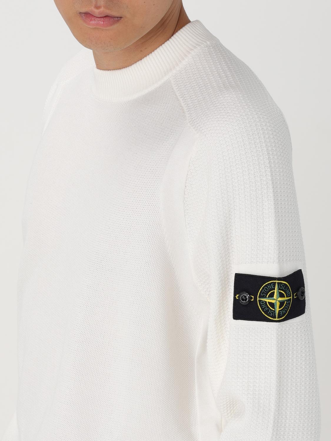 Stone Island Sweater men - White | 536B4 | GIGLIO.COM