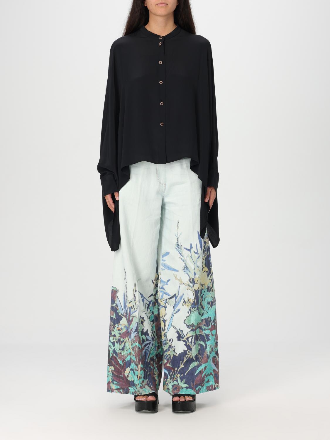 MALIPARMI HEMDBLUSE: Hemdbluse damen Maliparmi, Schwarz - Img 1