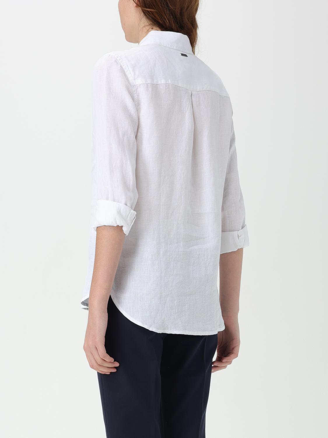 BARBOUR CAMICIA: Camicia Barbour in lino a righe , Panna - Img 2