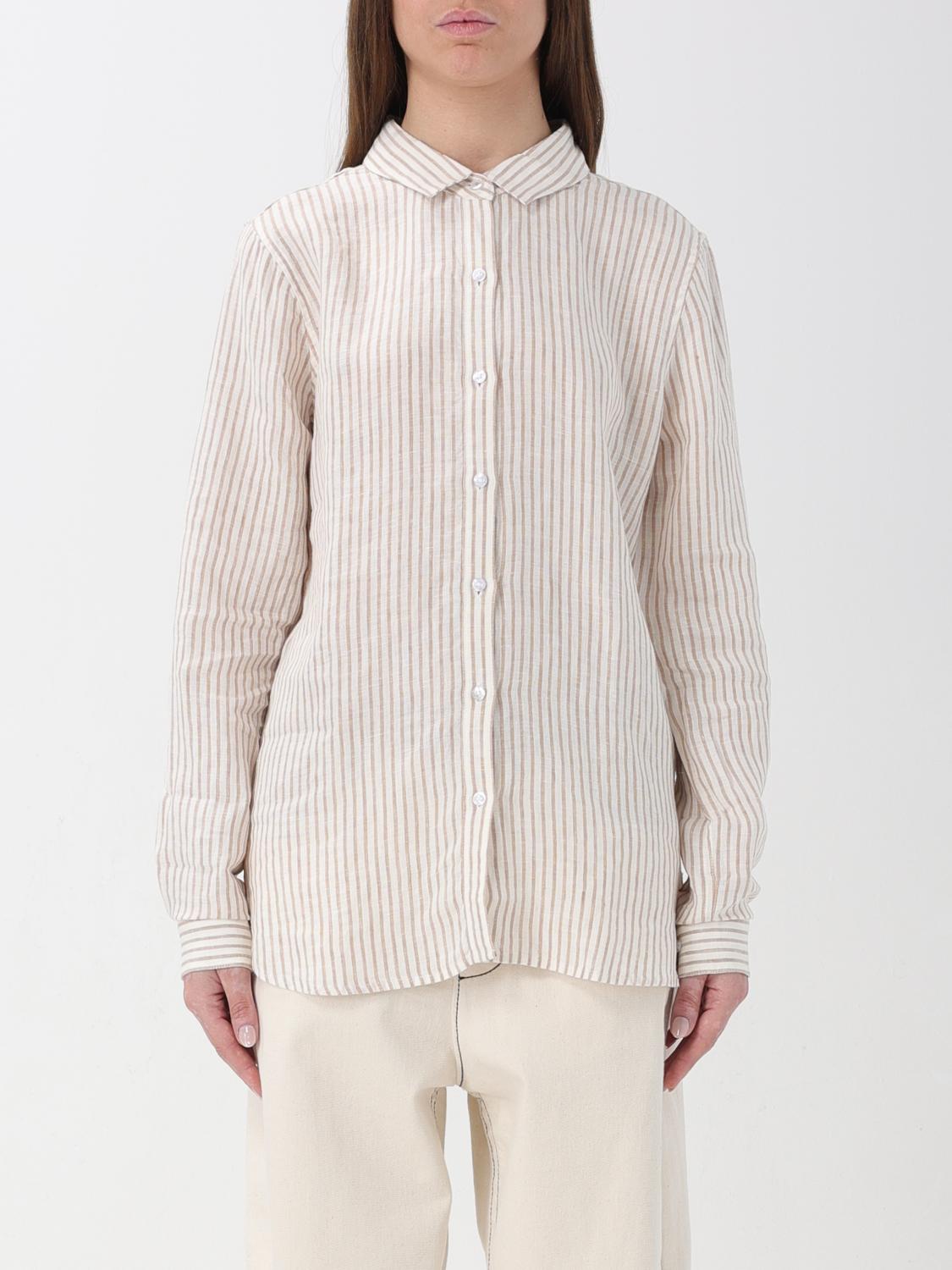 BARBOUR CAMICIA: Camicia Barbour in lino a righe , Bianco 1 - Img 1