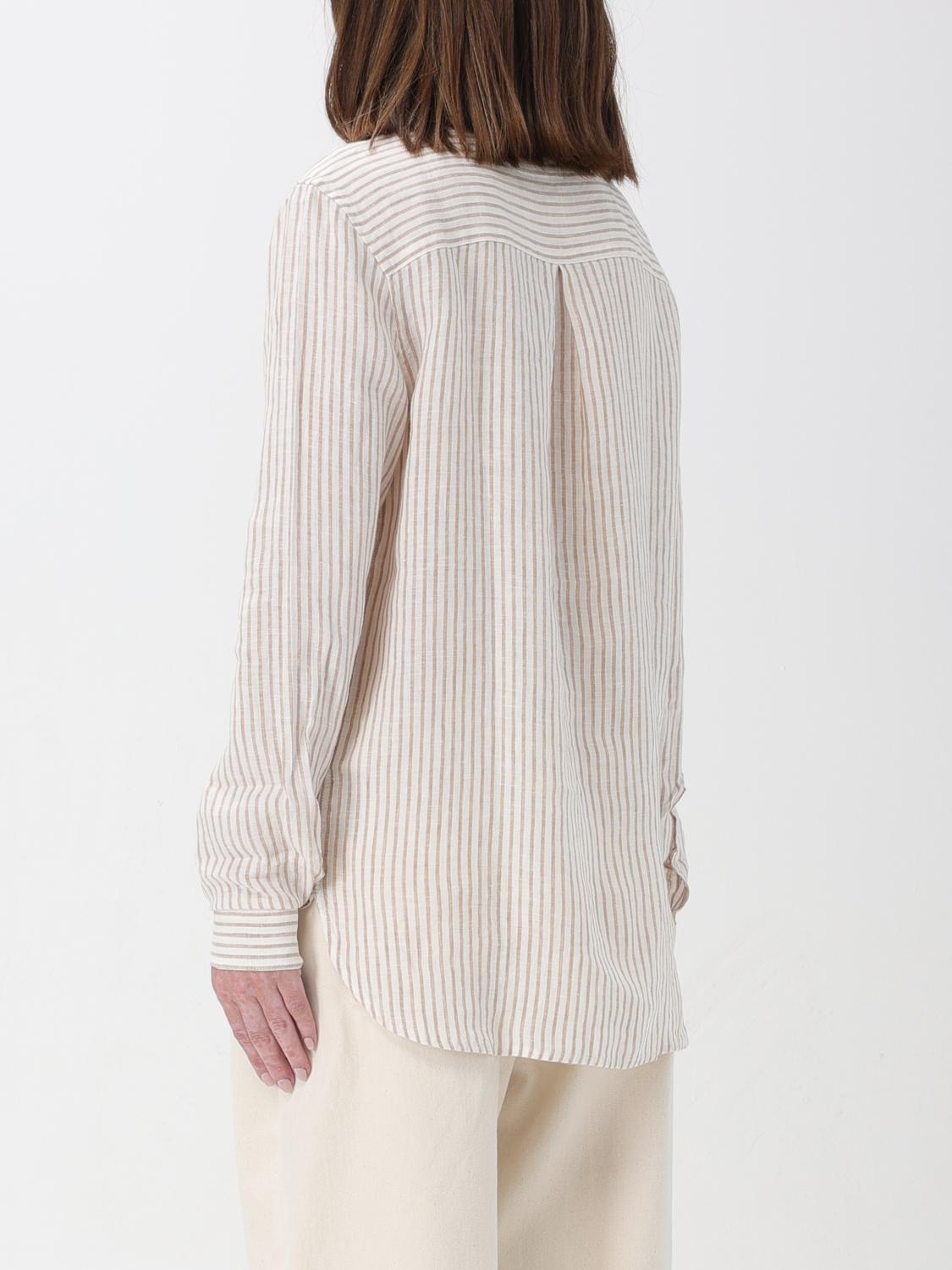 BARBOUR CAMICIA: Camicia Barbour in lino a righe , Bianco 1 - Img 2