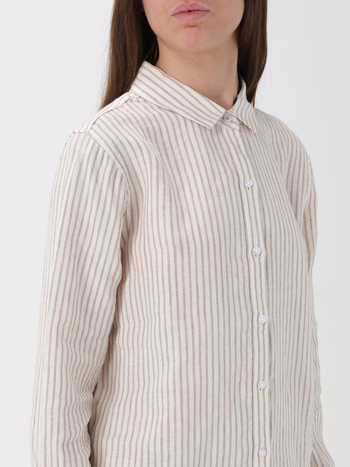 BARBOUR CAMICIA: Camicia Barbour in lino a righe , Bianco 1 - Img 3