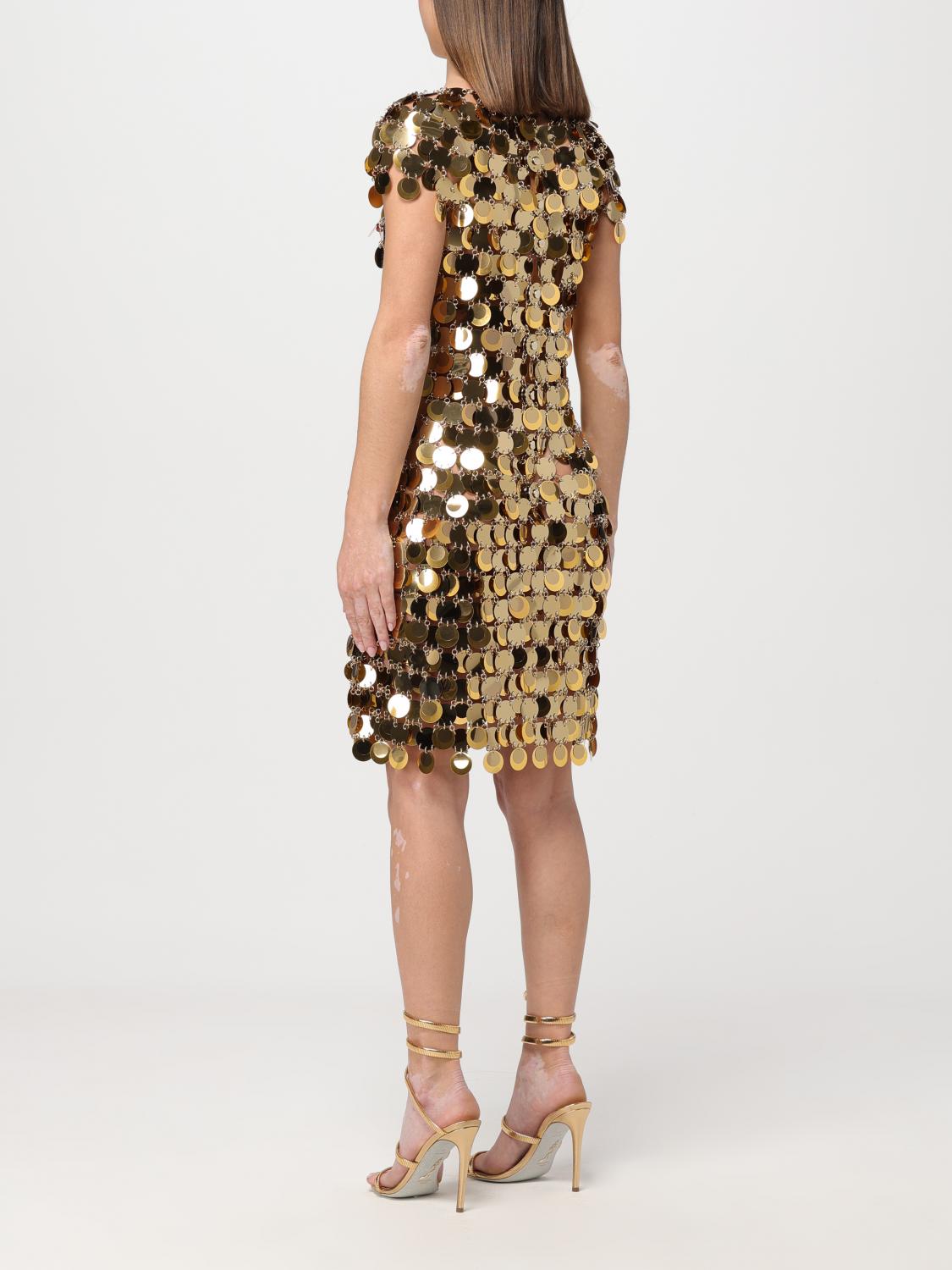 RABANNE DRESS: Dress woman Rabanne, Gold - Img 2