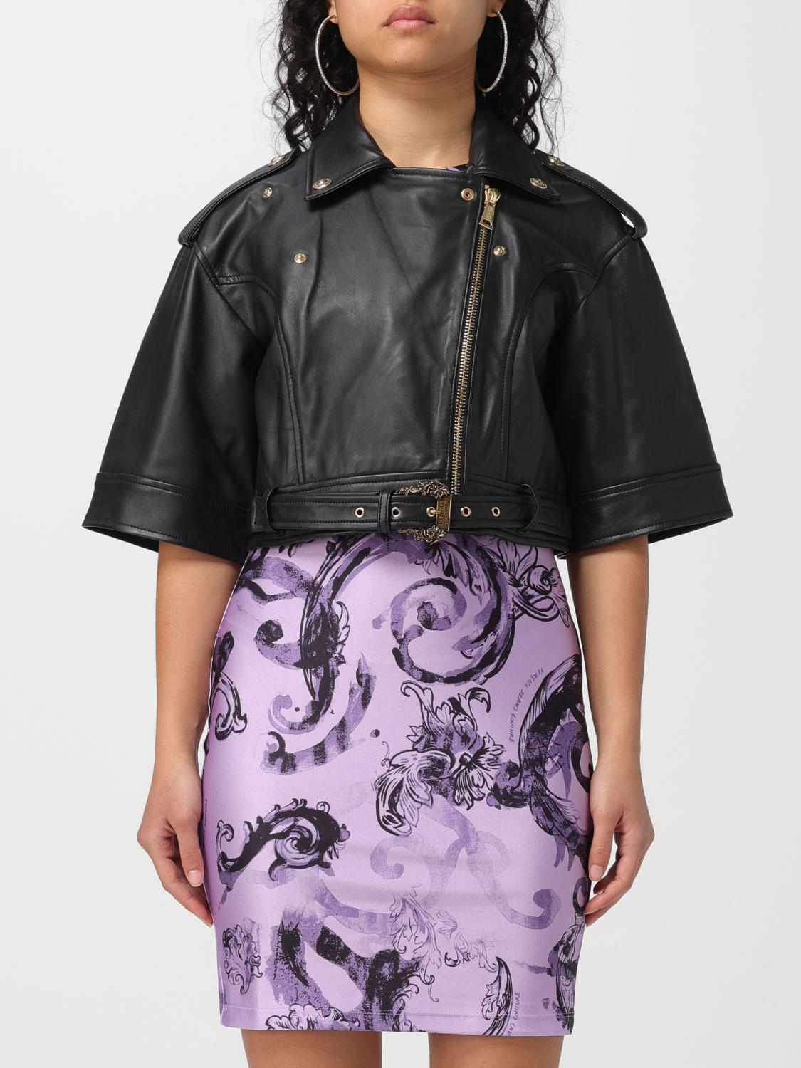 VERSACE JEANS COUTURE JACKET: Coat woman Versace Jeans Couture, Black - Img 1