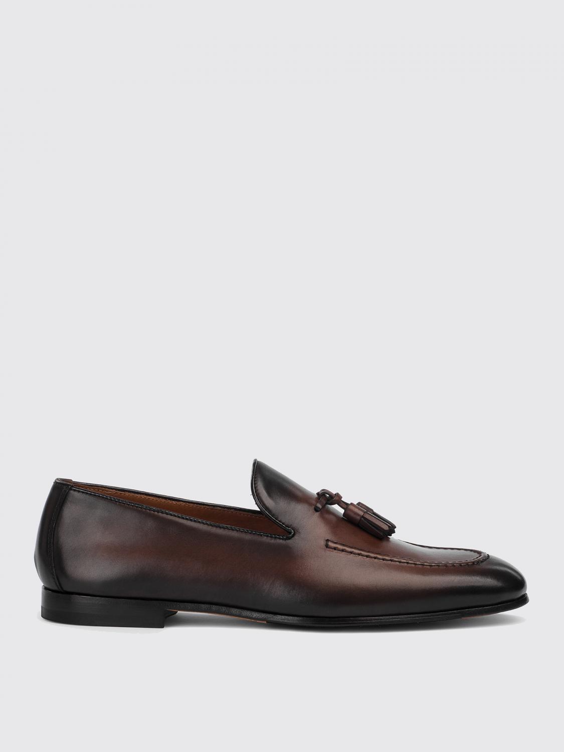 DOUCAL'S MOCASSINS: Mocassins Doucal's en cuir avec pampilles, Marron - Img 1