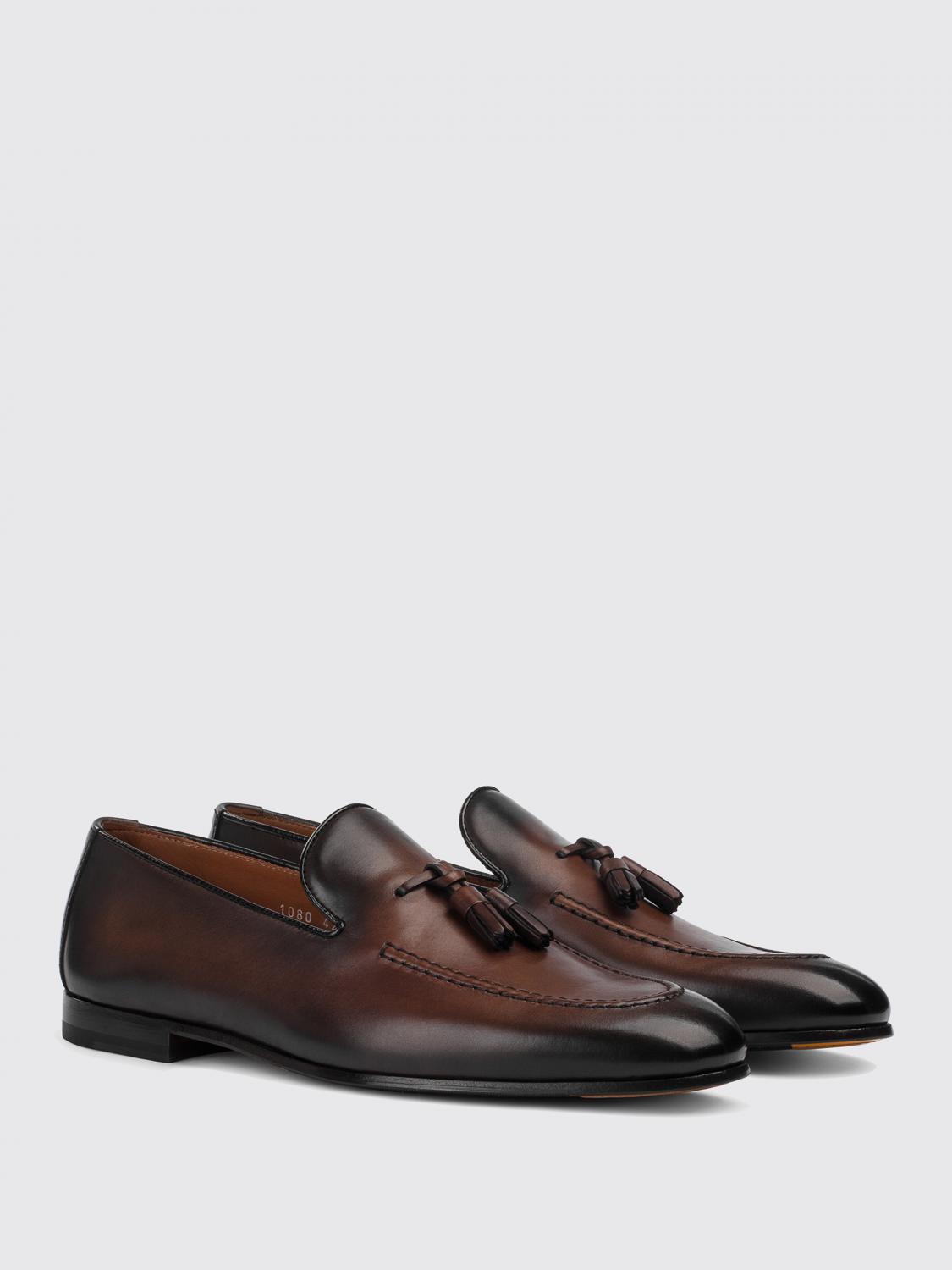 DOUCAL'S MOCASSINS: Mocassins Doucal's en cuir avec pampilles, Marron - Img 2