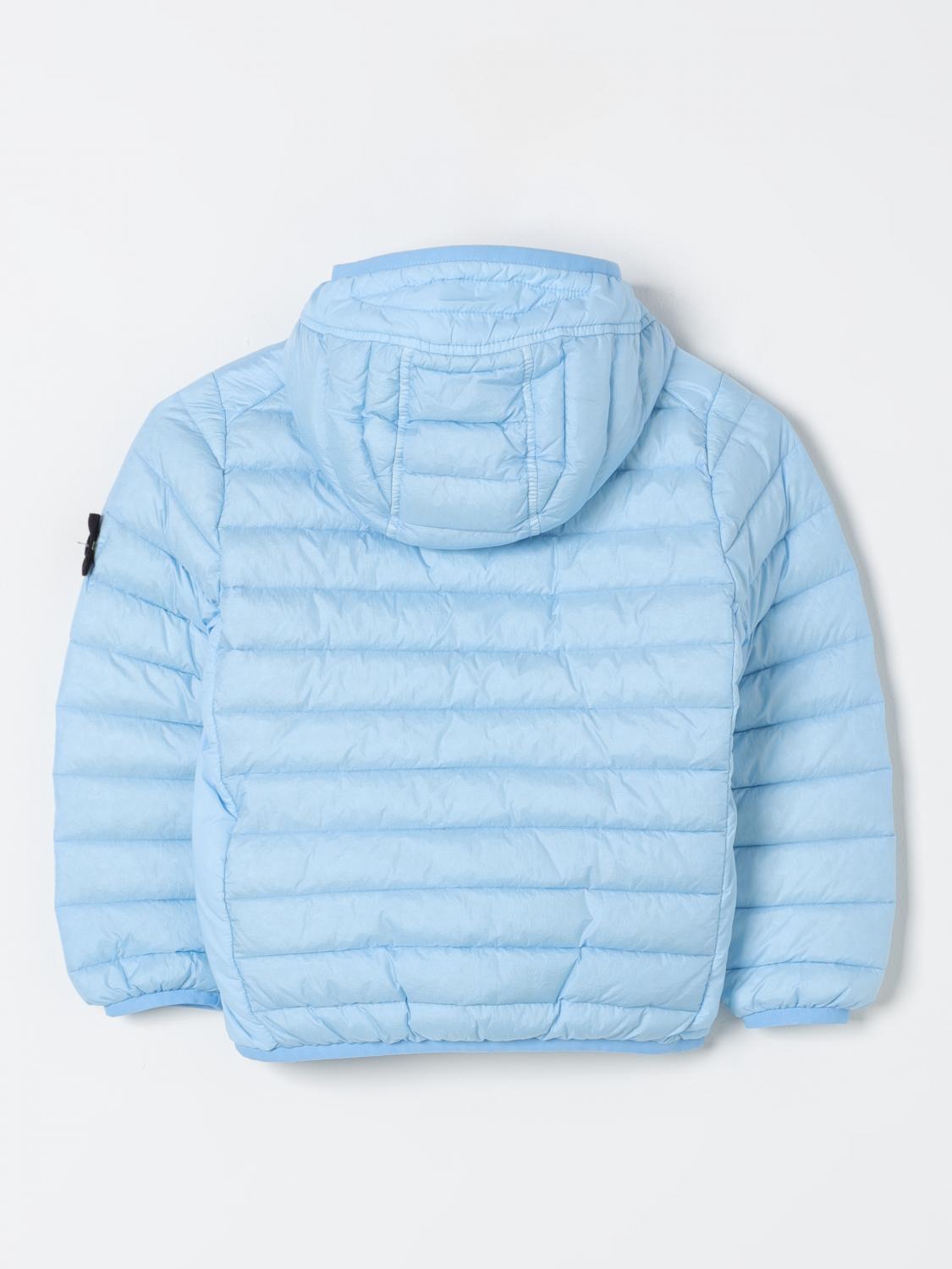 STONE ISLAND JUNIOR ジャケット: コート ボーイ Stone Island Junior, アジュール - Img 2