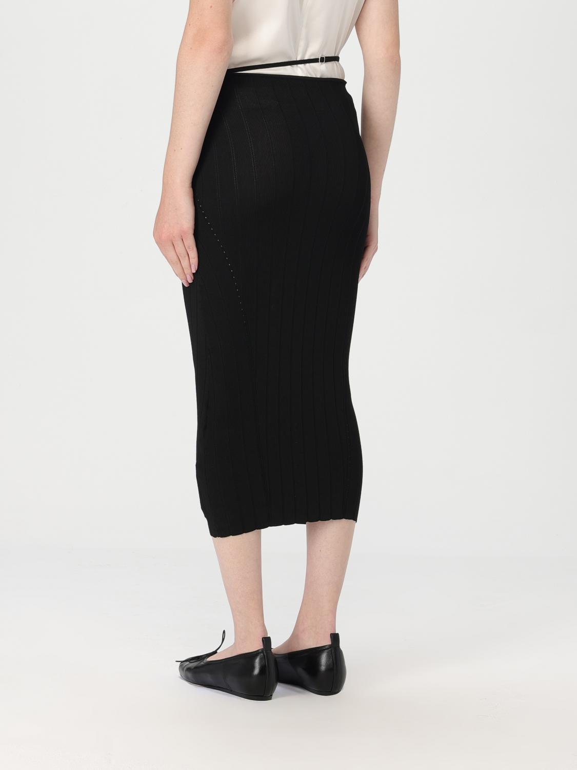 新品タグ付き JACQUEMUS Nahil ドレープスカート ブラック