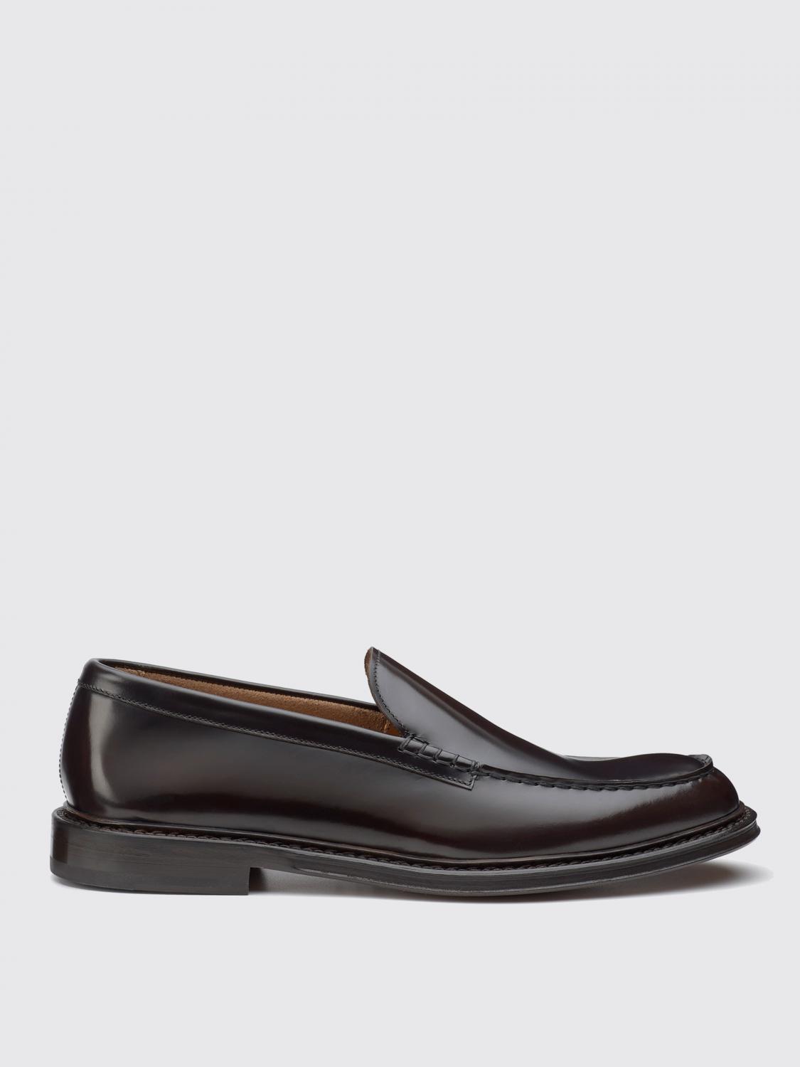 DOUCAL'S LOAFERS: Doucal's Brushed Leather Loafers, Brown - Img 1