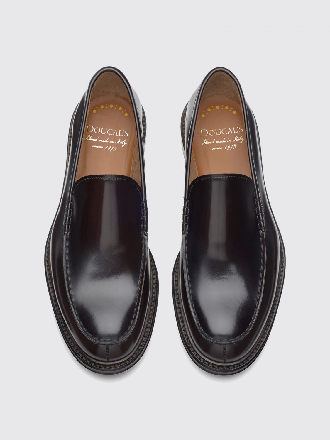 DOUCAL'S LOAFERS: Doucal's Brushed Leather Loafers, Brown - Img 3