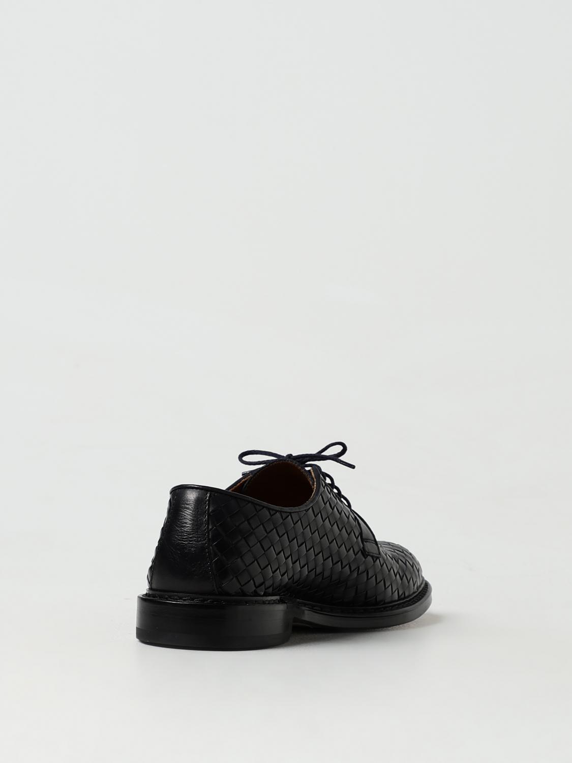 DOUCAL'S SCARPE STRINGATE: Derby Doucal's in pelle intrecciata , Blue - Img 3