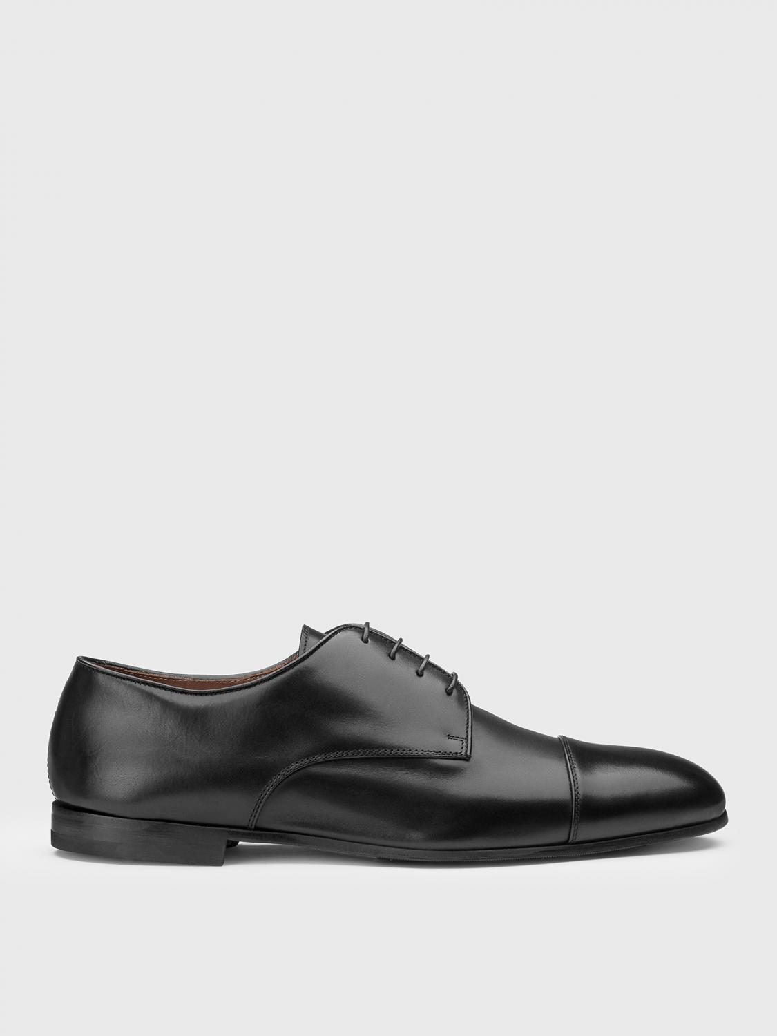 DOUCAL'S SCARPE STRINGATE: Oxford Doucal's in pelle , Nero - Img 1