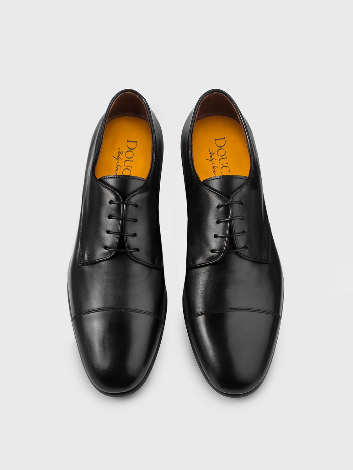 DOUCAL'S SCARPE STRINGATE: Oxford Doucal's in pelle , Nero - Img 3