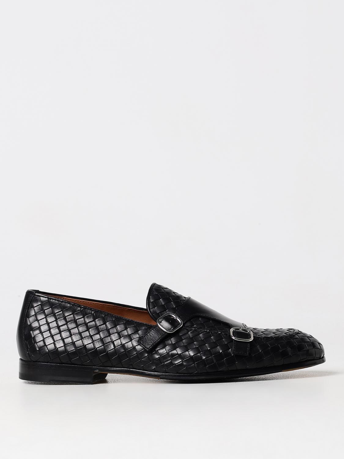 DOUCAL'S MOCASSINI: Mocassino Doucal's in pelle intrecciata , Nero - Img 1