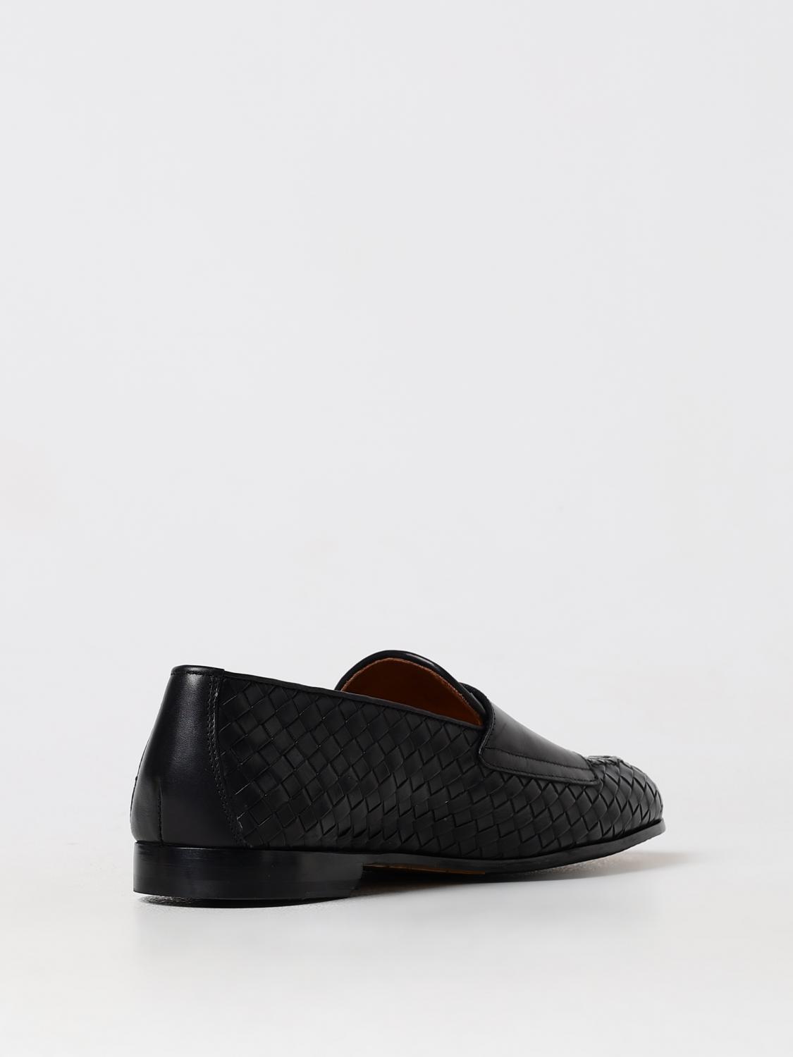 DOUCAL'S MOCASSINI: Mocassino Doucal's in pelle intrecciata , Nero - Img 3