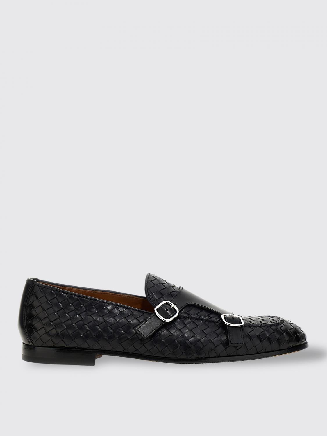 DOUCAL'S MOCASSINI: Mocassino Doucal's in pelle intrecciata , Blue - Img 1