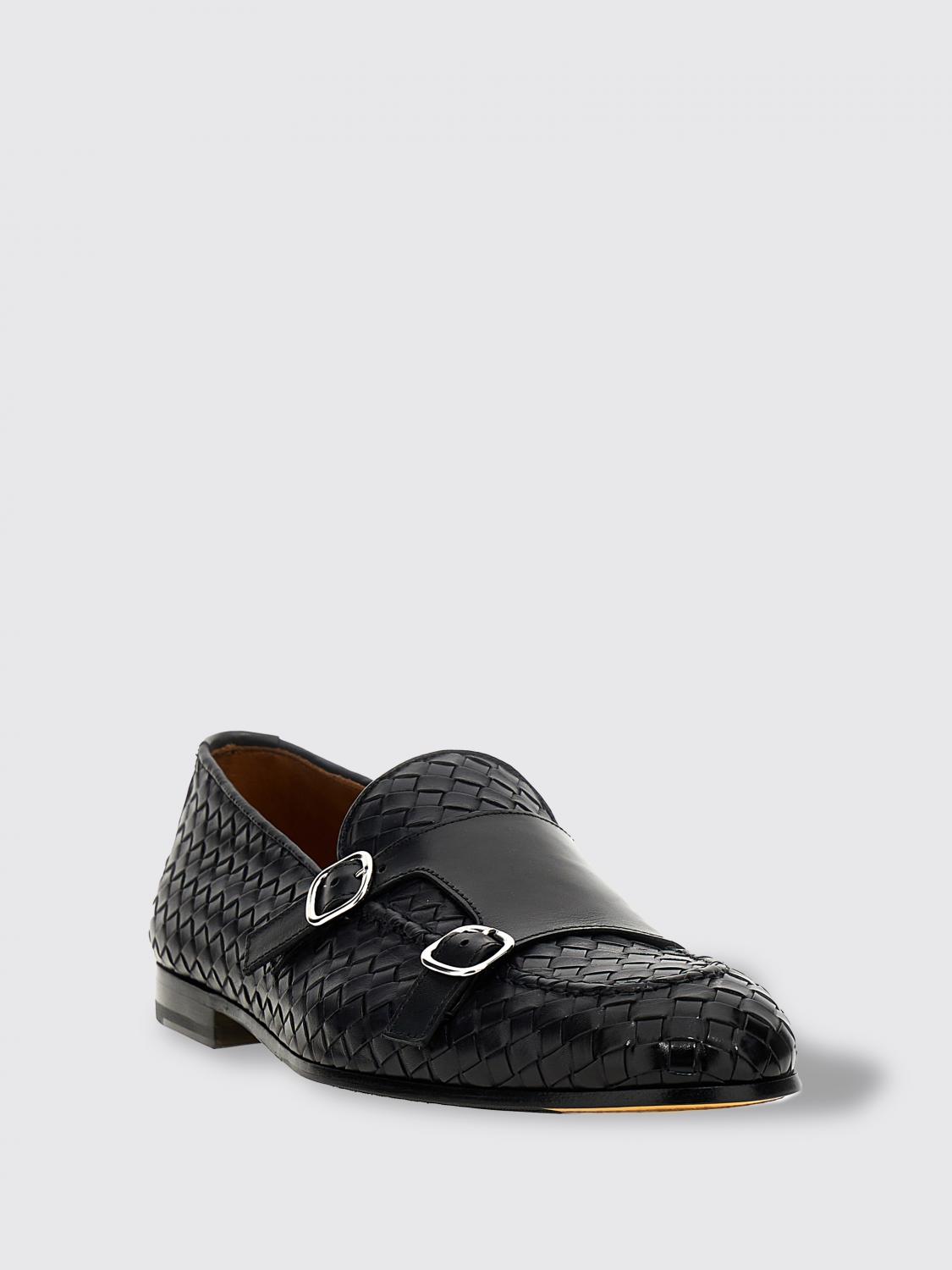 DOUCAL'S MOCASSINI: Mocassino Doucal's in pelle intrecciata , Blue - Img 2