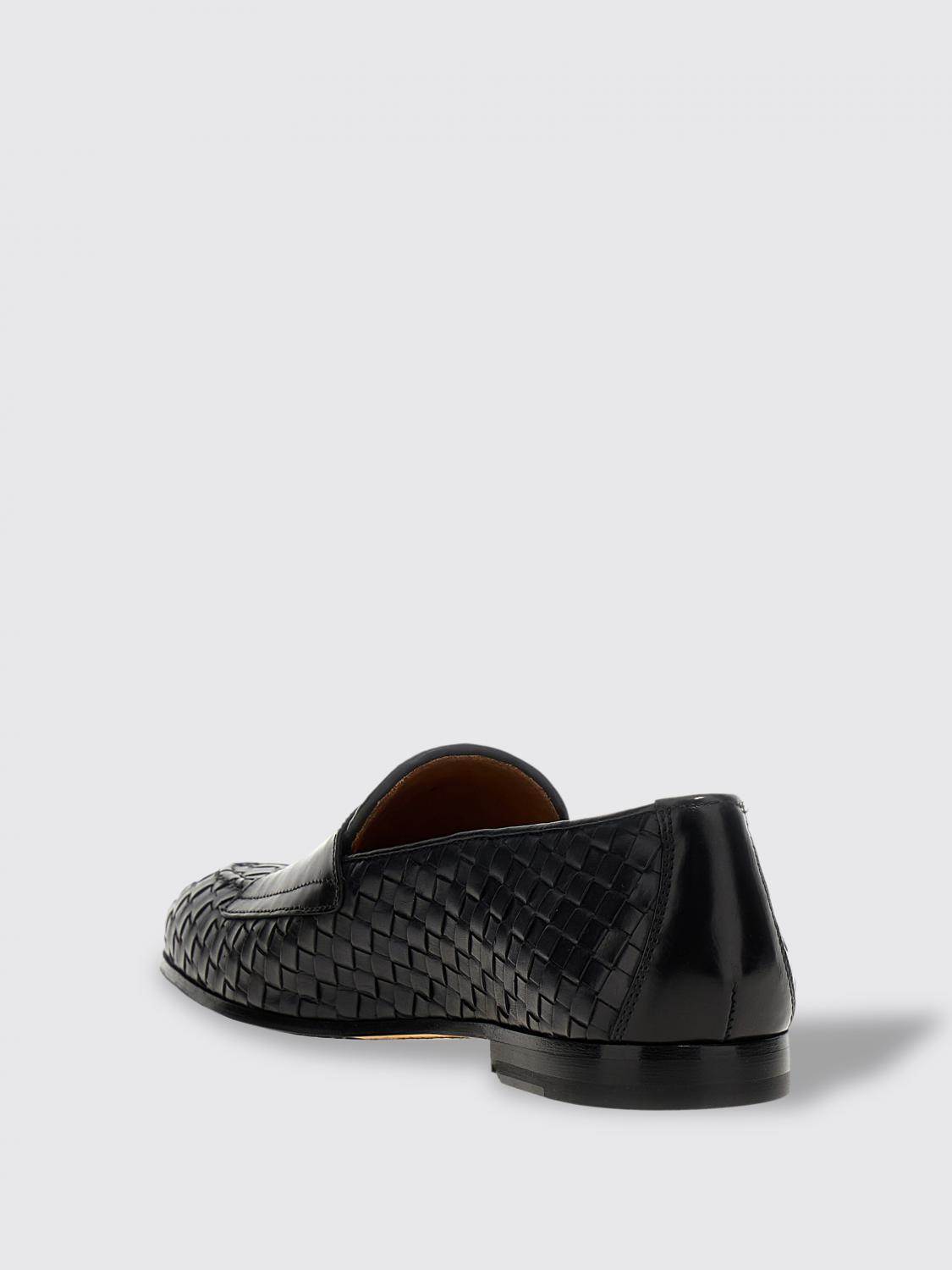 DOUCAL'S MOCASSINI: Mocassino Doucal's in pelle intrecciata , Blue - Img 3