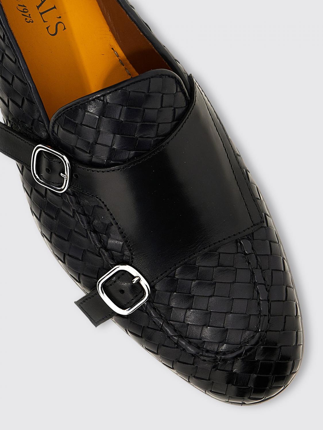 DOUCAL'S MOCASSINI: Mocassino Doucal's in pelle intrecciata , Blue - Img 4