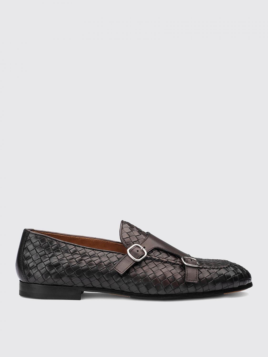 DOUCAL'S LOAFERS: Doucal's Woven Leather Loafers, Brown - Img 1