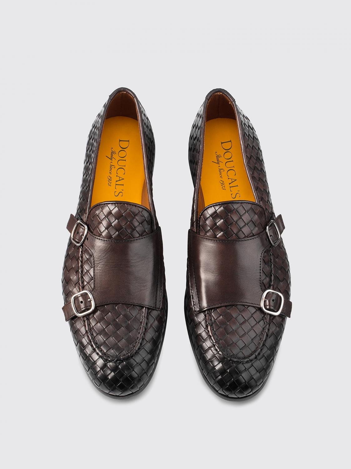 DOUCAL'S LOAFERS: Doucal's Woven Leather Loafers, Brown - Img 3