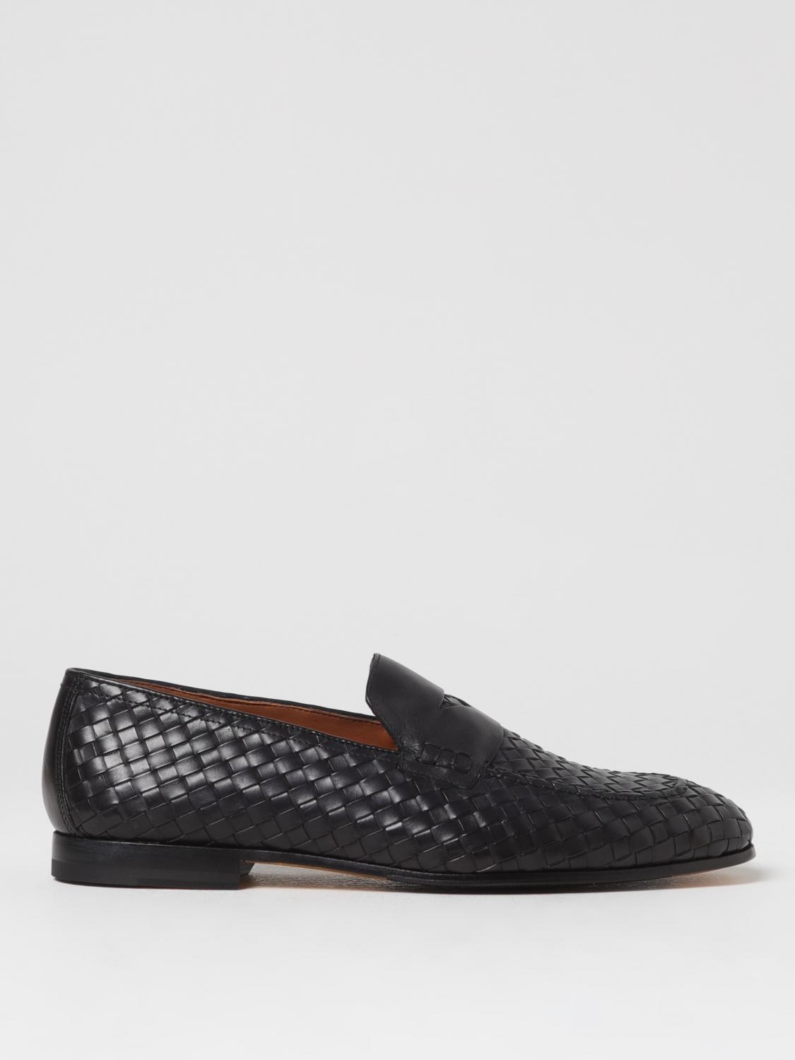 DOUCAL'S MOCASSINI: Mocassino Doucal's in pelle intrecciata , Nero - Img 1