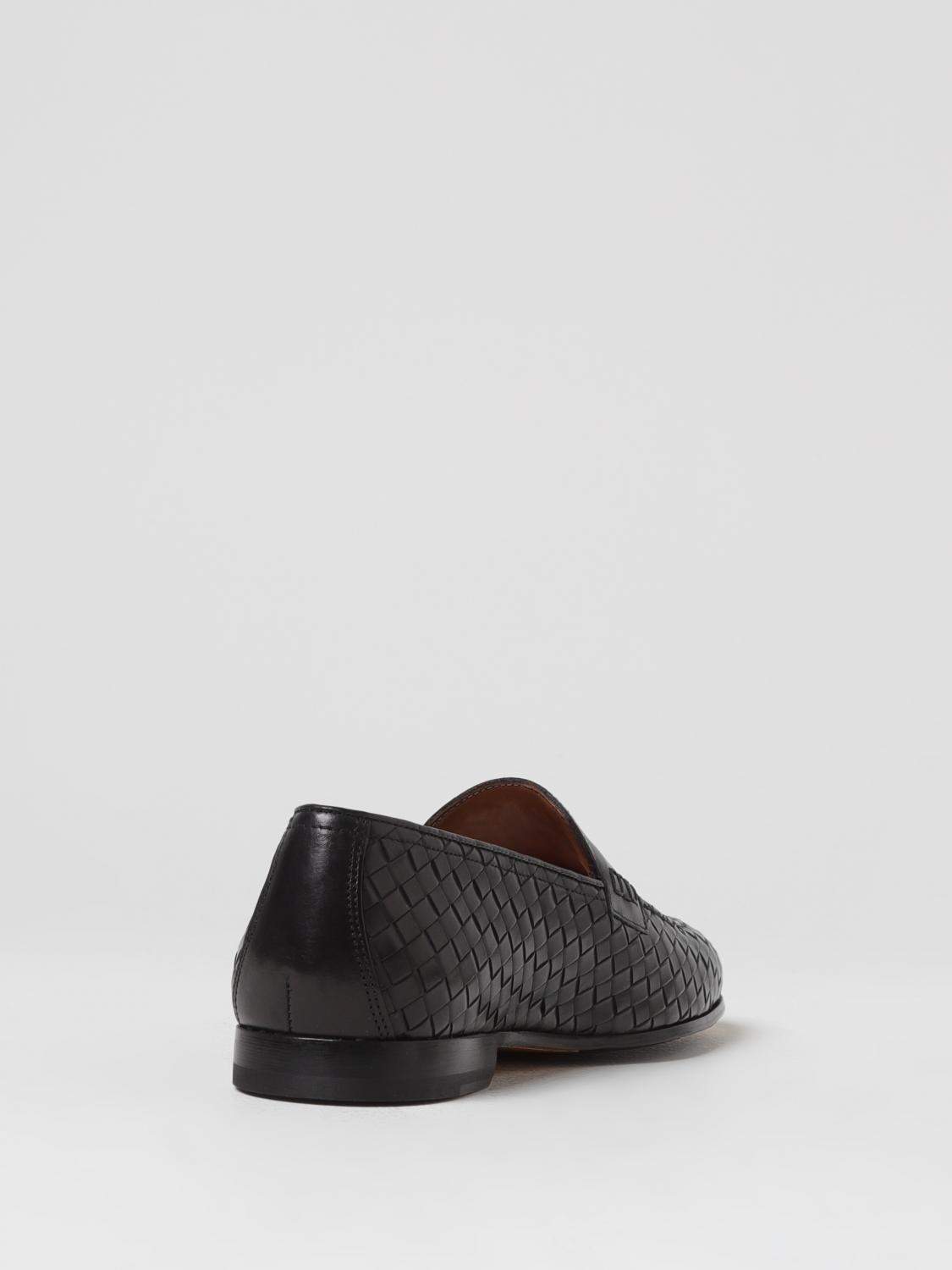 DOUCAL'S MOCASSINI: Mocassino Doucal's in pelle intrecciata , Nero - Img 3
