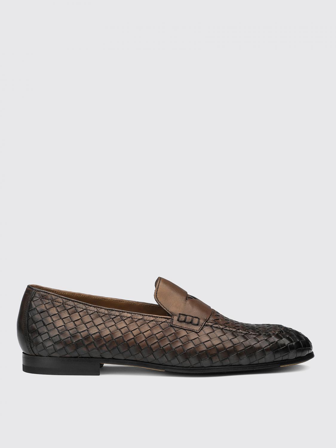 DOUCAL'S MOCASSINS: Mocassins Doucal's en cuir tressé, Marron - Img 1