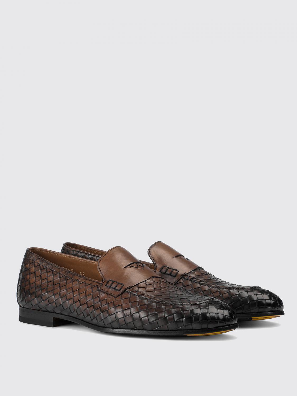 DOUCAL'S MOCASSINS: Mocassins Doucal's en cuir tressé, Marron - Img 2