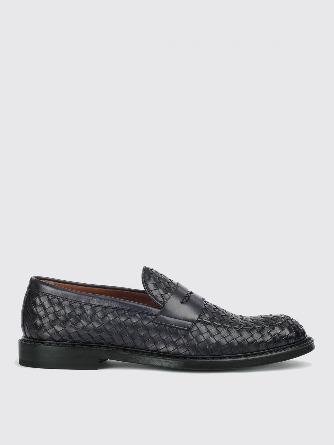 DOUCAL'S LOAFERS: Doucal's Woven Leather Loafers, Blue - Img 1