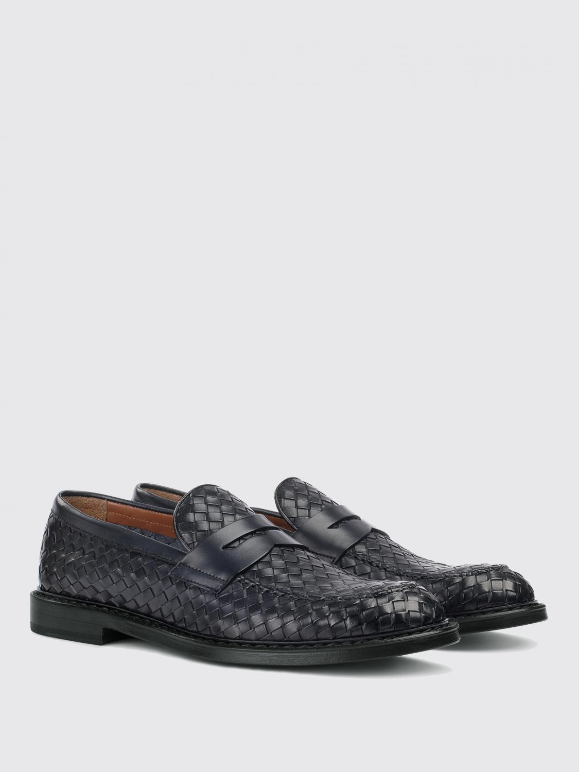 DOUCAL'S LOAFERS: Doucal's Woven Leather Loafers, Blue - Img 2