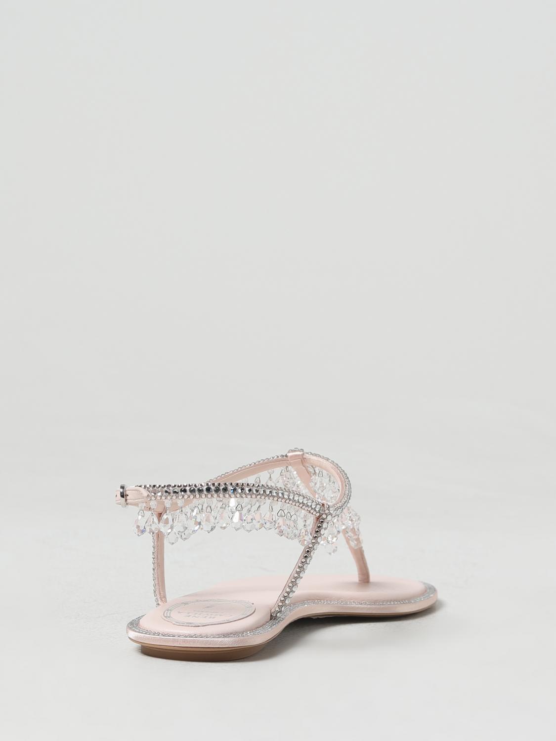 RENE CAOVILLA FLAT SANDALS: High heel shoes woman Rene Caovilla, Pink - Img 3