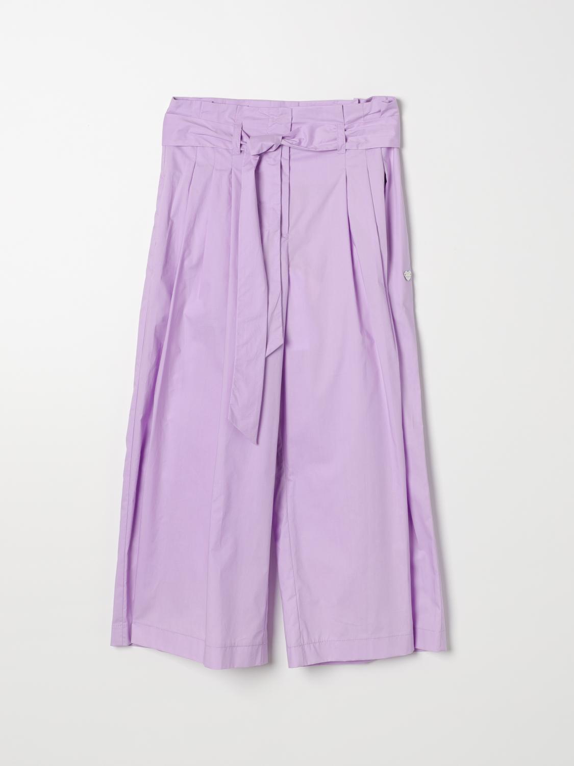 MONNALISA PANTS: Pants kids Monnalisa, Lilac - Img 1