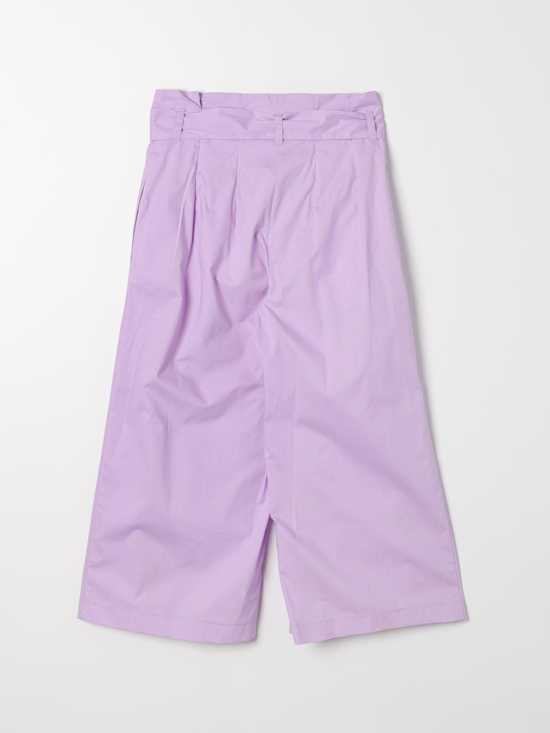 MONNALISA PANTS: Pants kids Monnalisa, Lilac - Img 2