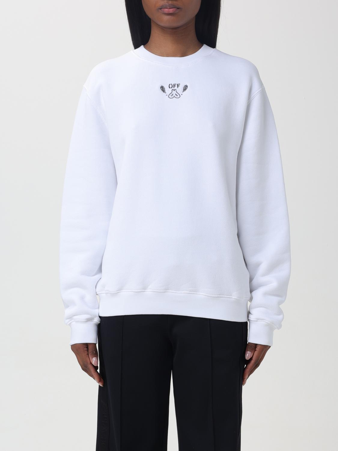 OFF-WHITE SUDADERA: Sudadera mujer Off-white, Blanco - Img 1