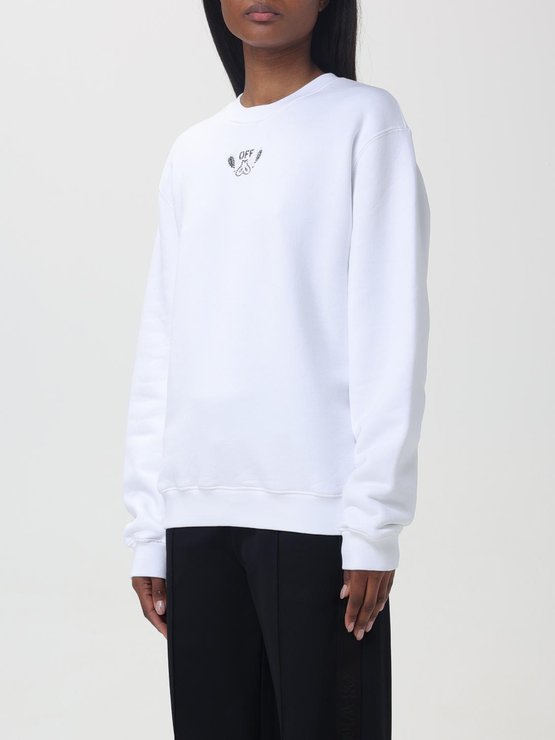 OFF-WHITE SUDADERA: Sudadera mujer Off-white, Blanco - Img 4