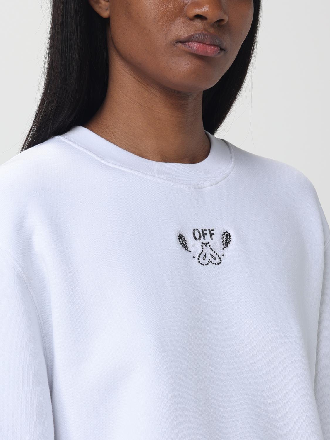 OFF-WHITE SUDADERA: Sudadera mujer Off-white, Blanco - Img 5